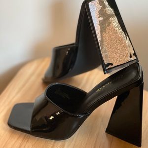 Lemonade Abstract Chunky Heel